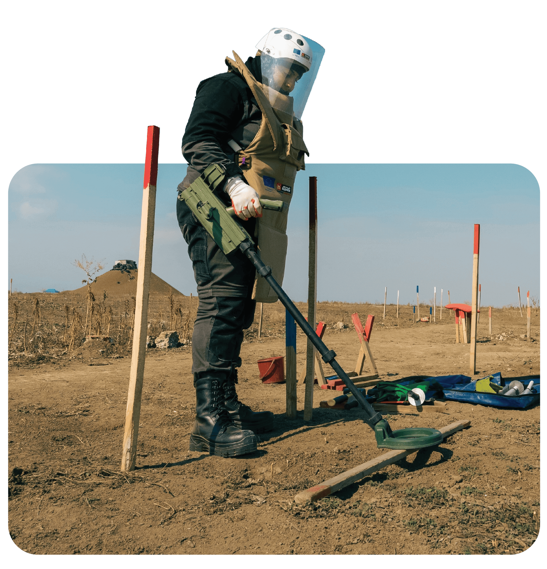 person de-mining