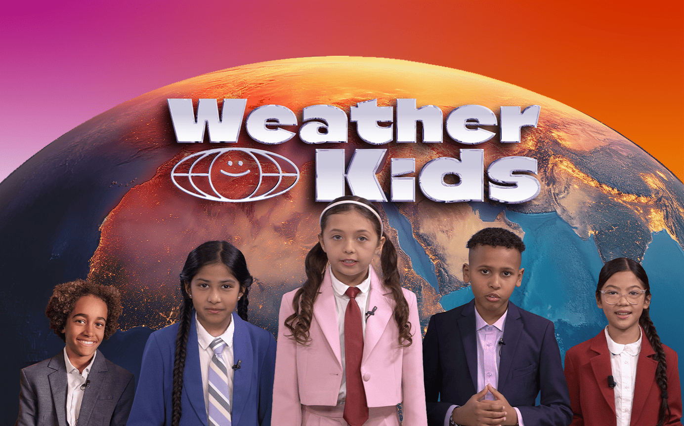 mockup of image with weather kids campaign